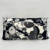 Elegant Black and White Modish Pillow back