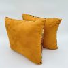 Sienna Brown Wolf Print Decorative Pillow Set of 2 - Back View