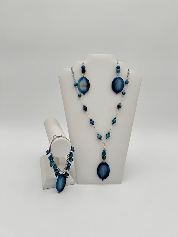 Midnight Blue Beautiful Necklace Set