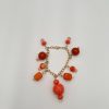 Bracelet of Sorbet Orange Handcrafted Beaded Necklace Set