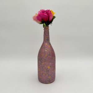 Sweet Fuchsia Hand Painted Vase