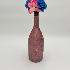 Sweet Fuchsia Hand Painted Vase