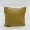 Solid green throw pillow back view