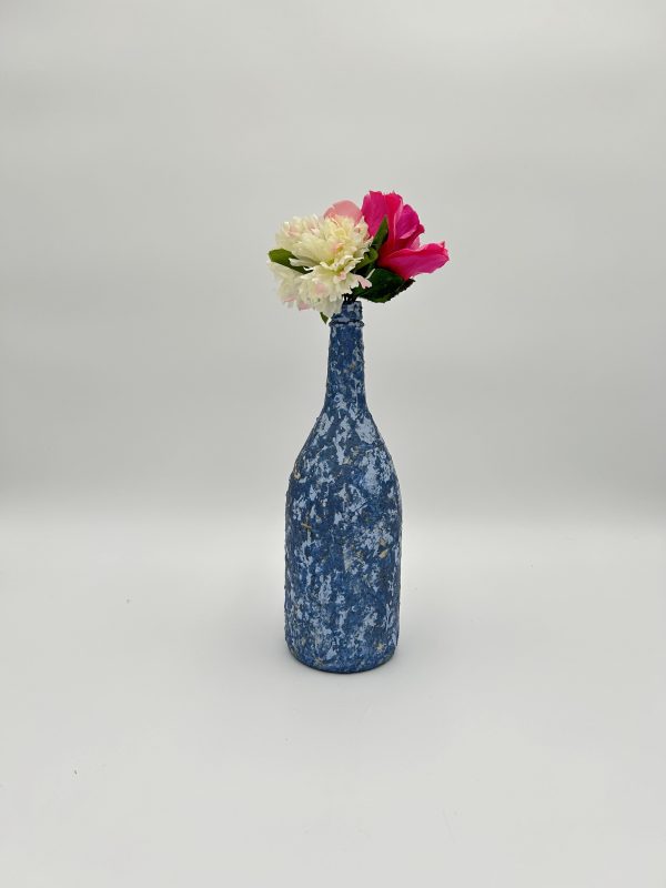 Gorgeous Ocean Blue Fancy Flower Vase