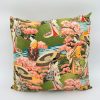 Single view of elegant oriental green throw pillow