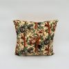 Front view of Sienna Brown Wolf Print Decorative Pillow Set of 2 Handmade