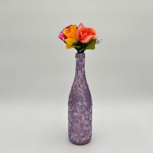Royal Purple and Gold Pretty Vase