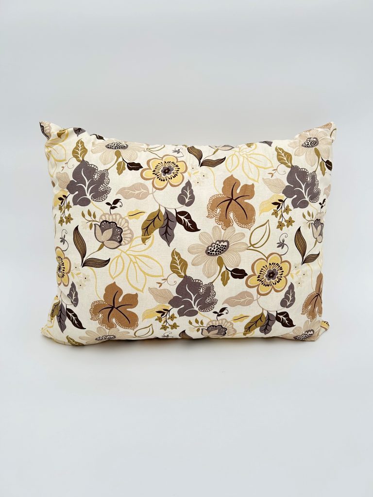 Latte Floral Pretty Throw Pillow