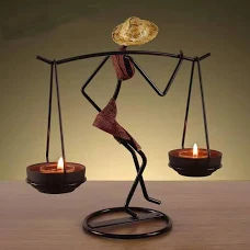 Unique candle holder in the shape of a woman