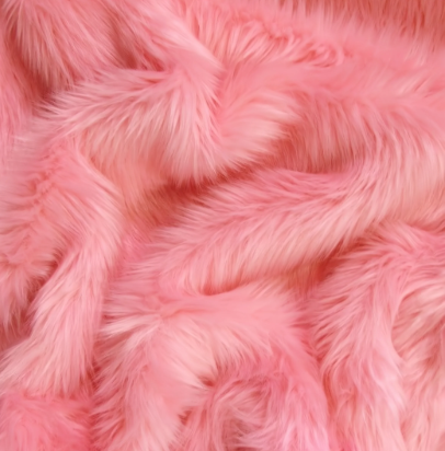 Pink faux fur